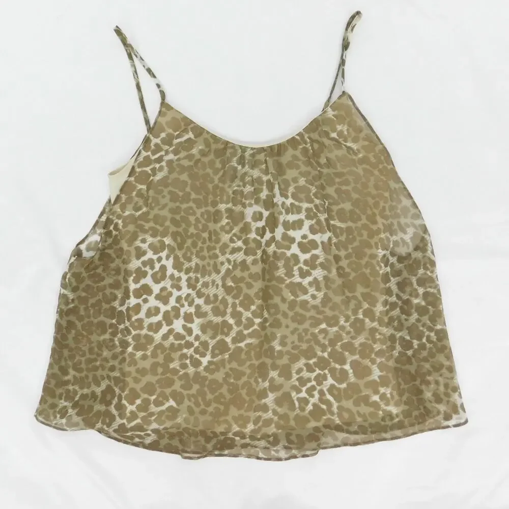 Aqua Women's Sleeveless Top Animal Print Size Small - Picture 3 of 4